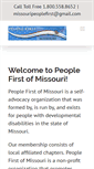 Mobile Screenshot of missouripeoplefirst.org